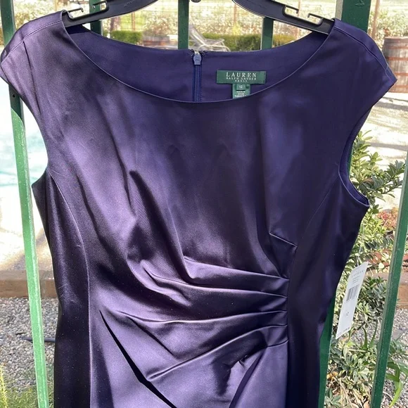 Lauren Sz12 Special Occasion Dress Navy - Picture 2 of 7